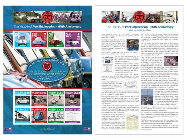 The History of Peel Engineering – 60th Anniversary Self-Adhesive Sheetlet