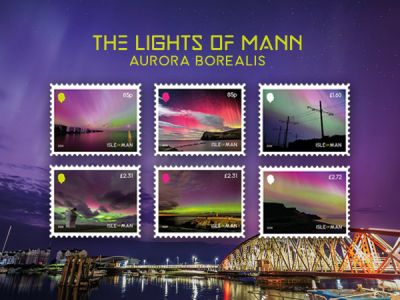 Isle of Man Post Office Celebrates the Beauty of the Aurora Borealis as Seen on the Isle of Man with New Stamp Issue